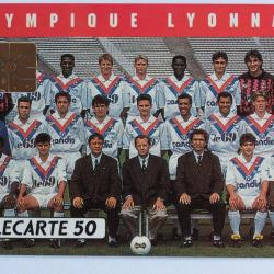 Télécarte à puce France Privée Olympique Lyonnais 1990/1991