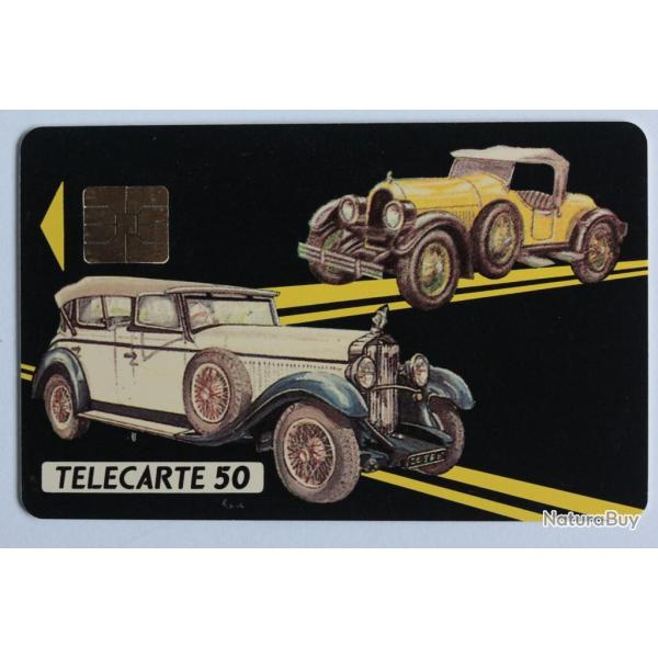 T�l�carte � puce France Priv�e Aureus 2 Voitures anciennes 1990