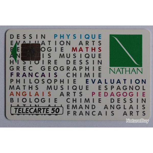 T�l�carte � puce France Priv�e Nathan Jeux intelligents 1990