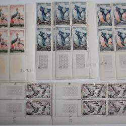 Lot 6 blocs coin daté 1960-1962 colonie françaises neufs