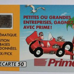 Télécarte à puce France Privée Prime Télématique 1990