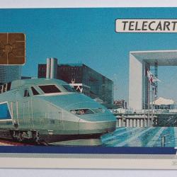 Télécarte à puce France Privée T.G.V. Atlantique 1 1990