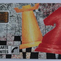 Télécarte à puce France Privée Les échecs B&M 1989