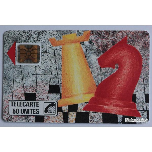 T�l�carte � puce France Priv�e Les �checs B&M 1989