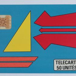 T&eacute;l&eacute;carte &agrave; puce France Priv&eacute;e Quilfen Location 1989