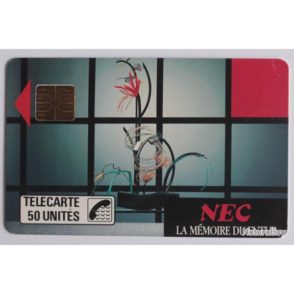 T�l�carte � puce France Priv�e NEC 1 La m�moire du futur 1988