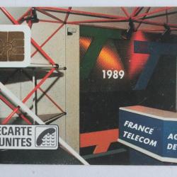 Télécarte à puce France Interne Cergy 1989