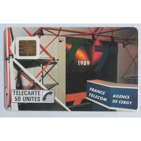 T�l�carte � puce France Interne Cergy 1989