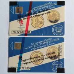 Télécartes à puce Monnaie de Paris 1991 NSB