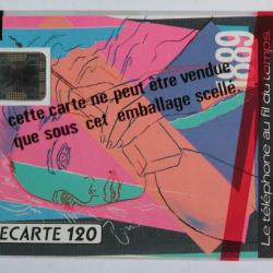 Télécarte à puce France Téléphone au fil du temps 120U 1989 NSB