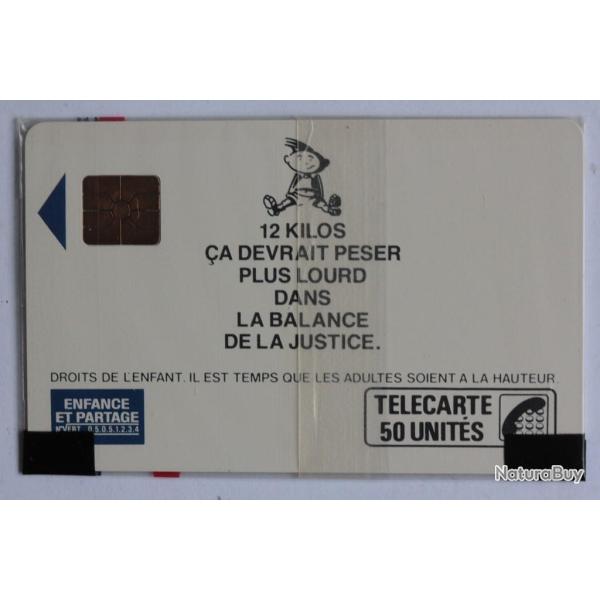 T�l�carte � puce France Enfance et partage Gar�on 1989 NSB