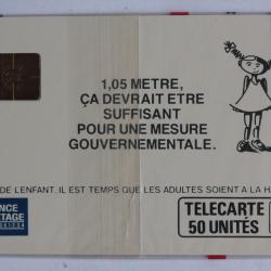 Télécarte à puce France Enfance et partage Fille 1989 NSB