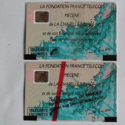Télécartes à puce France Chapelle royale 3 1989