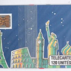 T&eacute;l&eacute;carte &agrave; puce France Lucy 120U SC4on 1989 NSB
