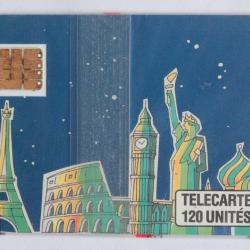 T&eacute;l&eacute;carte &agrave; puce France Lucy 120U SC3 1989 NSB