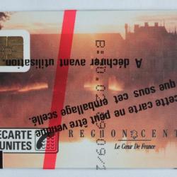 T&eacute;l&eacute;carte &agrave; puce France Chenonceaux R&eacute;gion Centre 50U 1989 NSB