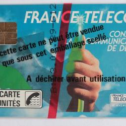 T&eacute;l&eacute;carte &agrave; puce France Lille Fibre optique 50U 1989 NSB