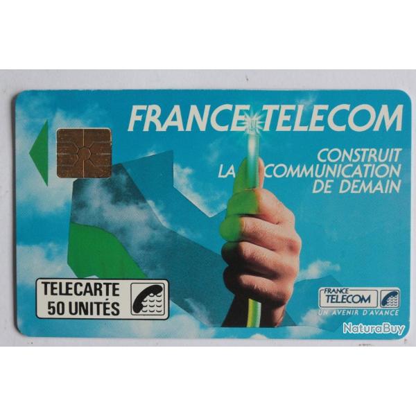 T�l�carte � puce France Lille Fibre optique 50U 1989