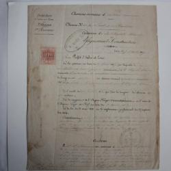 Pli marque Postale timbres imp&eacute;rial 1f50 pr&eacute;fecture Indre en Loire 1869