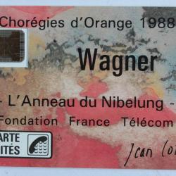 T&eacute;l&eacute;carte &agrave; puce France Wagner SC4on 1988