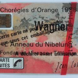 T&eacute;l&eacute;carte &agrave; puce France Wagner SC4on 1988 NSB