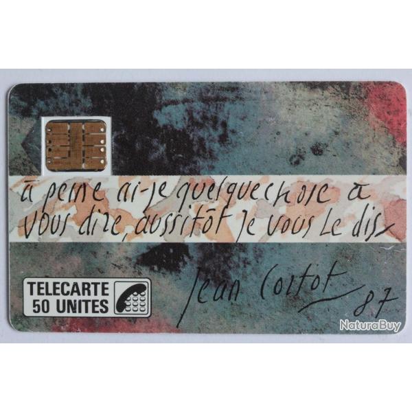 T�l�carte � puce France Jean Cortot 1987