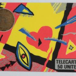 T&eacute;l&eacute;carte &agrave; puce France Macif Toffe 50U BUL1 1987