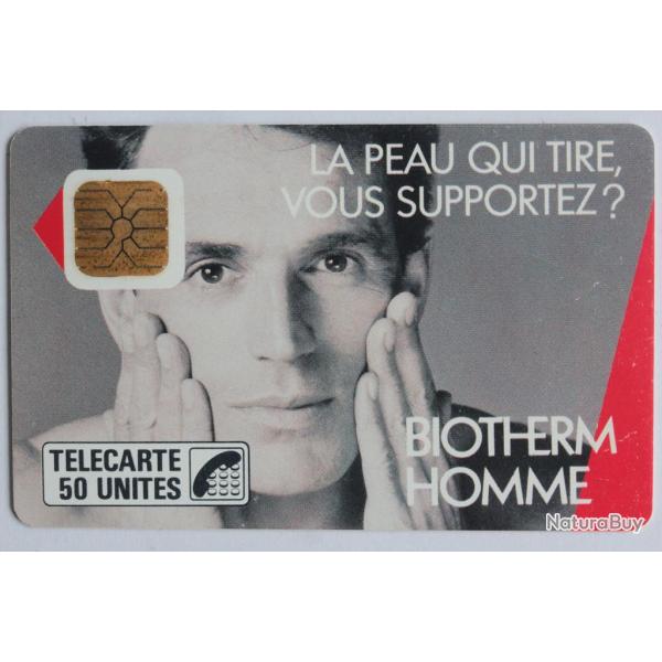 T�l�carte � puce France Biotherm Ros�e SO1 1987