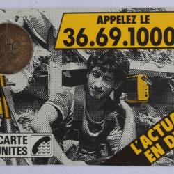 T&eacute;l&eacute;carte &agrave; puce France Journal T&eacute;l&eacute;phon&eacute; 1987