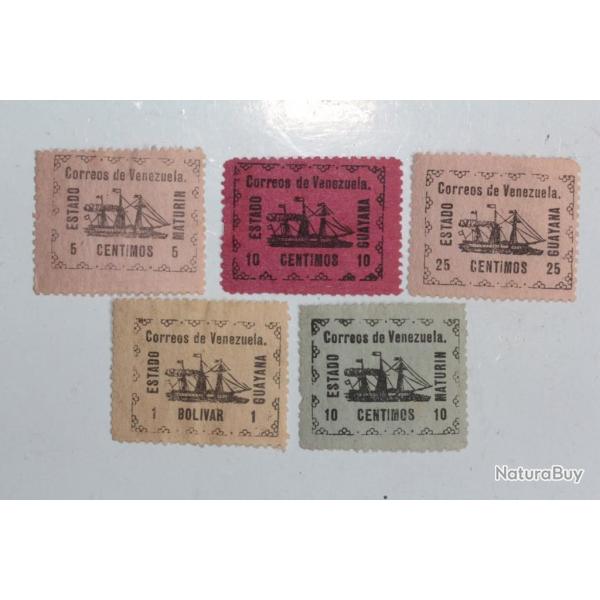 Timbres Venezuela bateau 1903 neufs