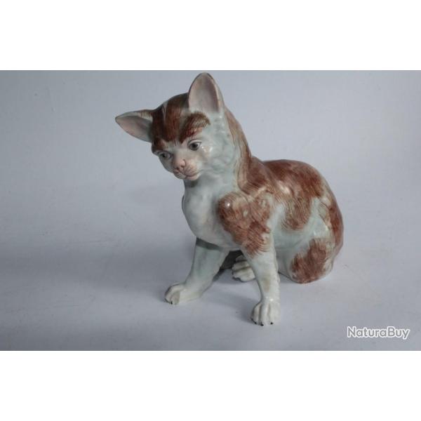 Chat porcelaine Dresden Carl Thieme