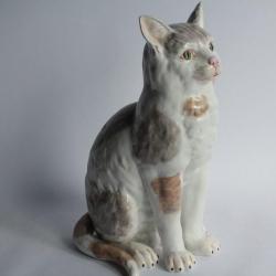 Chat porcelaine Dresden Carl Thieme