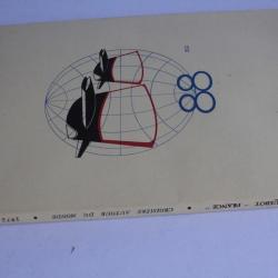 Brochure Paquebot France Croisi&egrave;re autour du monde 1972