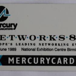 T&eacute;l&eacute;carte GPT Royaume-Uni Networks '89 Exhibition Birmingham 15MER