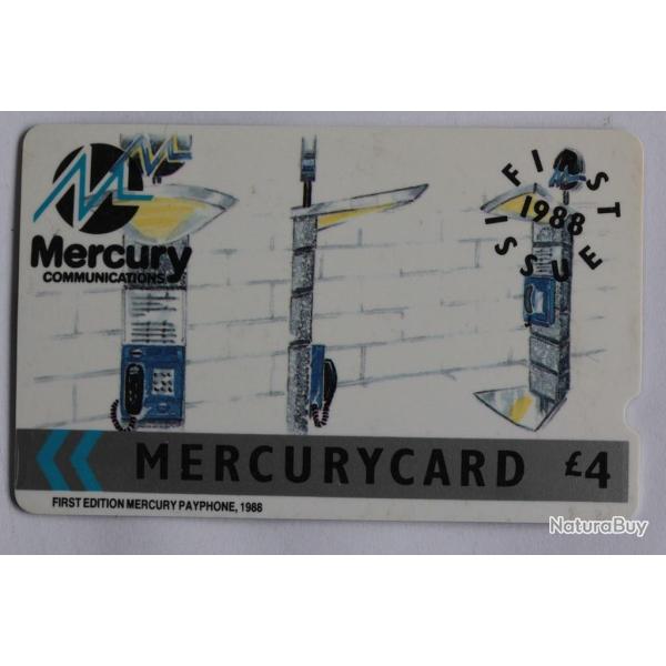 T�l�carte GPT Royaume-Uni First Issue 1988 1MERB