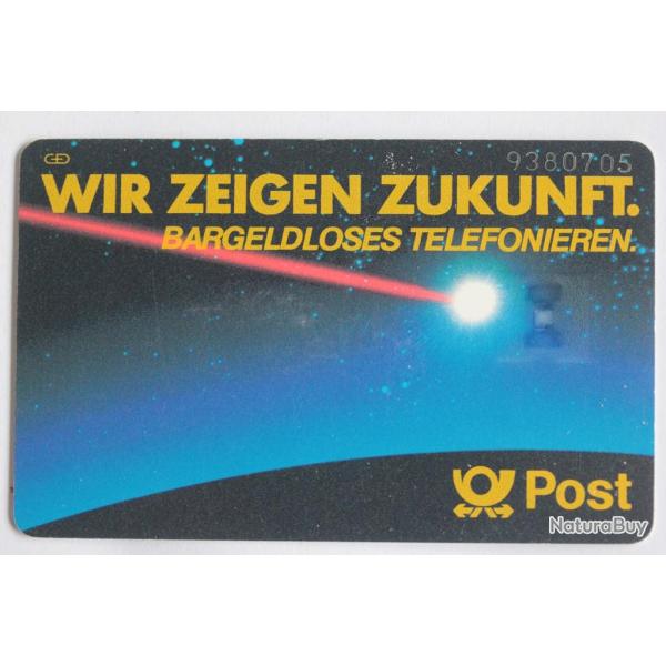 T�l�carte � puce Allemagne Wir zeigen Zukunft 1986