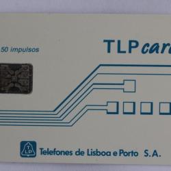T&eacute;l&eacute;carte &agrave; puce Portugal TLP Card 1991