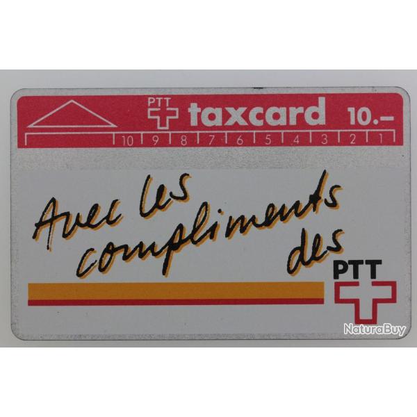 T�l�carte L&G dummy Avec les compliments des PTT Suisse