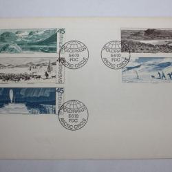 Enveloppe Suède Sverige FDC Arctic circle 1970 avec document