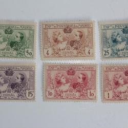 Timbres Espagne Exposition industriel de Madrid 1907