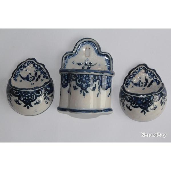 Bouqueti�res d'applique fa�ence Quimper