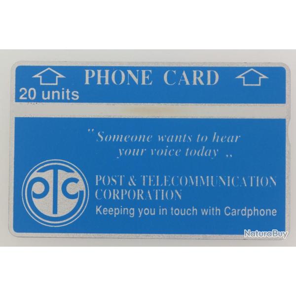 T�l�carte L&G dummy Trial First issue Papua New Guinea 1988