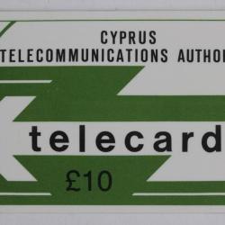 Télécarte GPT Chypre Cyta Logo 10 £ 1988 6CYPB