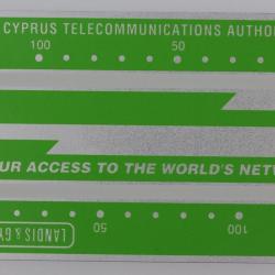 Télécarte L&G dummy Chypre Green & Silver Arrows 1989