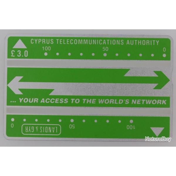 T�l�carte L&G dummy Chypre Green & Silver Arrows 1989