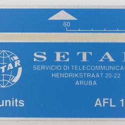 Télécarte L&G dummy Aruba 60 units Setar