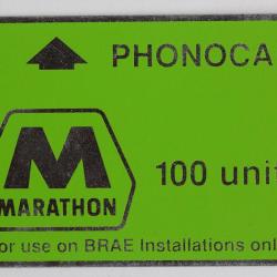 Télécarte L&G dummy Oil rigs Marathon BRAE 100 units Royaume-Uni