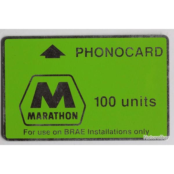 T�l�carte L&G dummy Oil rigs Marathon BRAE 100 units Royaume-Uni