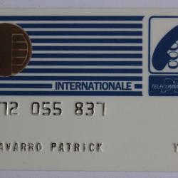 Télécarte à puce Bull France Telecom nationale