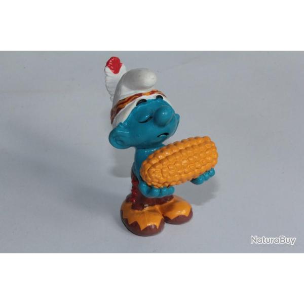 Figurine Schtroumpf Indien avec �pi de ma�s 20197